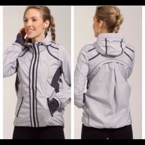 Lululemon striped run jacket *rare* color